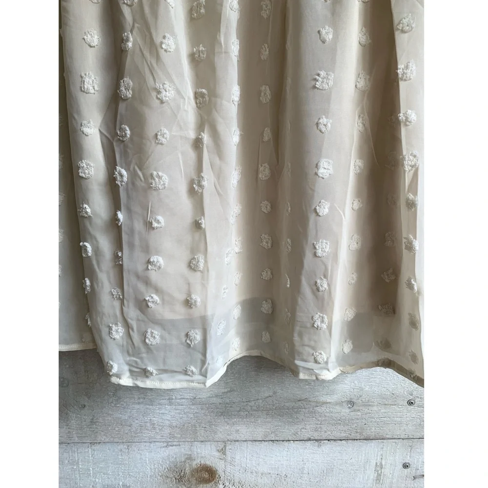 Ivory jacquard babydoll mini - Picture 7 of 8